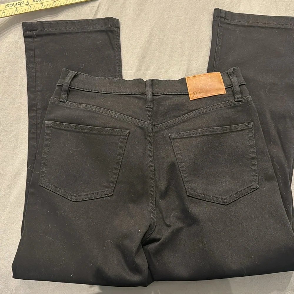 J. Crew Black Cropped Bootcut Jeans